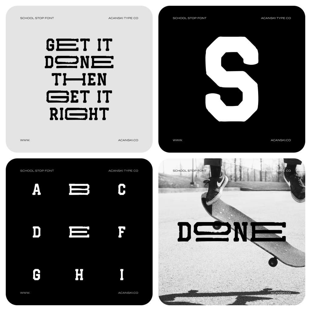 Get it done then get it right - Glitch font